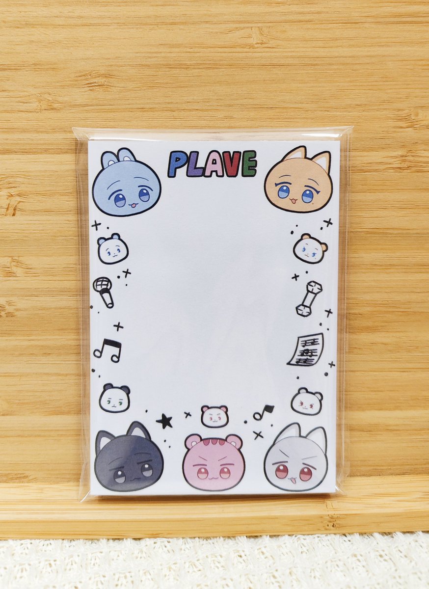 micona1230's tweet photo. NiCE 新品發表No.2，Plave動物便條紙~💙💜🩷❤️🖤
約45張的小本便條紙~💖✨

#NiCE2 #Plave #創迴響2 https://t.co/CZ4GD6t3vq