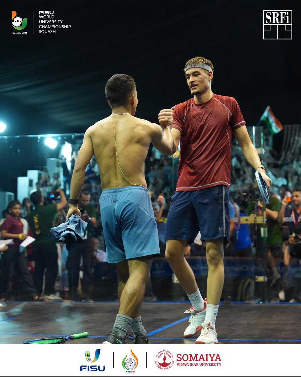 indiasquash's tweet photo. ๐ฅ๐๐ช ๐๐ ๐ข๐ง๐๐ข๐ก๐ฆ. ๐๐๐ฆ๐ง๐ข๐ฅ๐ฌ ๐ ๐๐๐. ๐ฅ
Swipe through the unforgettable moments from Suraj Kumar Chand's historic triumph at the FISU World University Squash Championships. ๐ฅ๐ฎ๐ณ
#IndianSquash #Squash #SRFI
#FISUSquashMumbai2026 https://t.co/XpWBVLIpGe