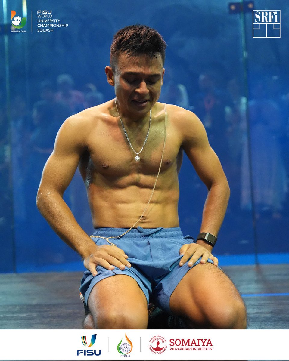 indiasquash's tweet photo. ๐ฅ๐๐ช ๐๐ ๐ข๐ง๐๐ข๐ก๐ฆ. ๐๐๐ฆ๐ง๐ข๐ฅ๐ฌ ๐ ๐๐๐. ๐ฅ
Swipe through the unforgettable moments from Suraj Kumar Chand's historic triumph at the FISU World University Squash Championships. ๐ฅ๐ฎ๐ณ
#IndianSquash #Squash #SRFI
#FISUSquashMumbai2026 https://t.co/XpWBVLIpGe