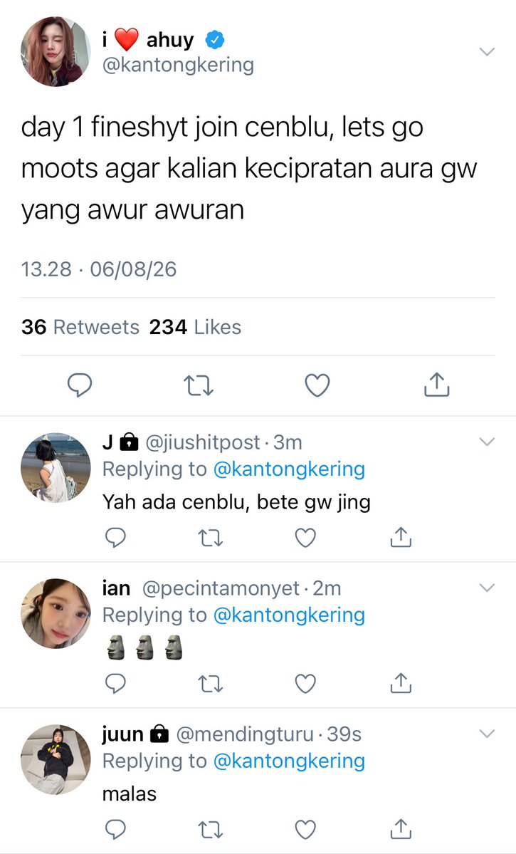 stargqazing's tweet photo. begini kalo ana join cenblu https://t.co/MH0knlLfco