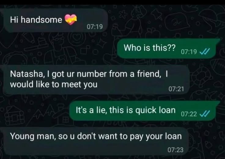 Mattoogo's tweet photo. POV : you borrowed money from a loan app 😂😂 https://t.co/qEU4FFK50b