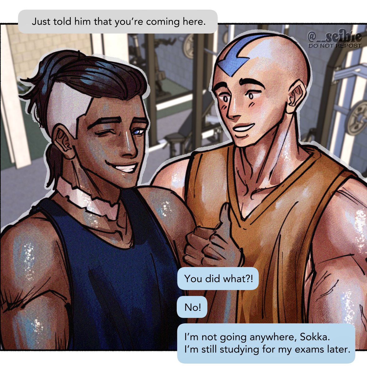__seib1e's tweet photo. ATLA College AU pt. 1 #ATLA 💪 https://t.co/5gRlTxPZoC