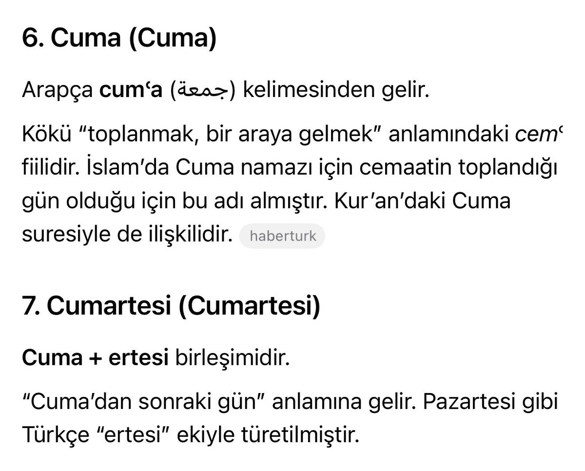 DenizMavi's tweet photo. @Ereninyoguler @World_Insights1 Bizim dilimizde sadece gün ismi olarak anlamı var bu sözcüklerin. Alındıkları dillerde “birinci, ikinci, üçüncü gün” olarak anlam ifade eder. https://t.co/72JY51eaZe