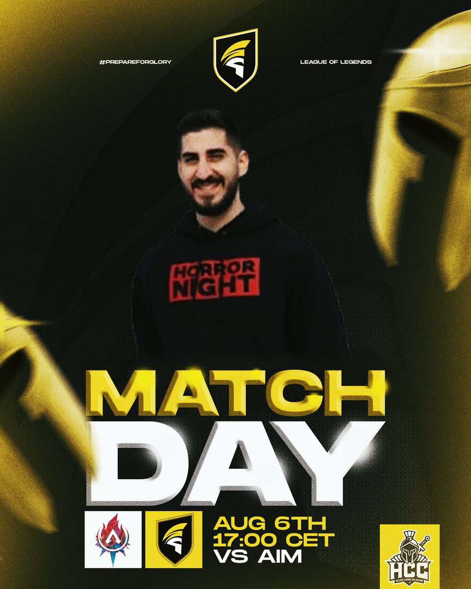 SpartansEu's tweet photo. THE HCC PLAYOFFS ARE HERE!
⚔️HCC Semi-Finals
🗓️06/08/26
🆚@AIM_AlphaImpact 
🏆@helleniclegends HCC Summer Split
🕕18:00 EEST (17:00 CET)
🎙️https://t.co/Ax8ACw9TmY
Lineup:
Govnael - Enricfh - Peia - Hirarshi - MyGrecious - CoachFirefly (HC)
#PrepareForGlory https://t.co/qvH06cqoIQ