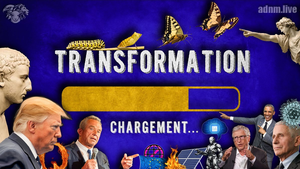 adnm_live's tweet photo. Vendredi à 20h00 sur https://t.co/wv5OPPSzn5
Transformation et Révélations 2 sur 2 -  live du 07/08/26

Une censure massive se prépare en France et en Europe, pendant qu'aux USA, on apprend que le virus pourrait être d'origine humaine et lâche dans la nature pour des raisons politiques. Y a-t-il un lien entre ces deux phénomènes ? Et qu'en est-il des feux de forets près de Bordeaux ? Et que fait cette statue de Ponce Pilate à la vignette ? Une émission qui se concentre sur la transformation, celle qu'on observe à l'extérieur, et aussi celle qui a lieu à l'intérieur de nous en ce moment même. Une double émission qu'on est obligés de couper en deux parties. 

Venez nombreux et partagez 🙏

Soutenez-nous sur Y-Files : https://t.co/YRBXNHYMEr

Évitez la censure en regardant le live depuis notre site : https://t.co/WWarckWEwo

Liens alternatifs :
YouTube : https://t.co/Ct0e6z21C1
Twitter : https://t.co/XT6kR9kTXZ
Crowdbunker : https://t.co/6p8COeo2ER
Odysee - https://t.co/8kOJkiYXyK
VK - https://t.co/seWCn9hmOF
Telegram - https://t.co/bmxkVq5qlA

Newsletter : https://t.co/wP8fvWYMkd