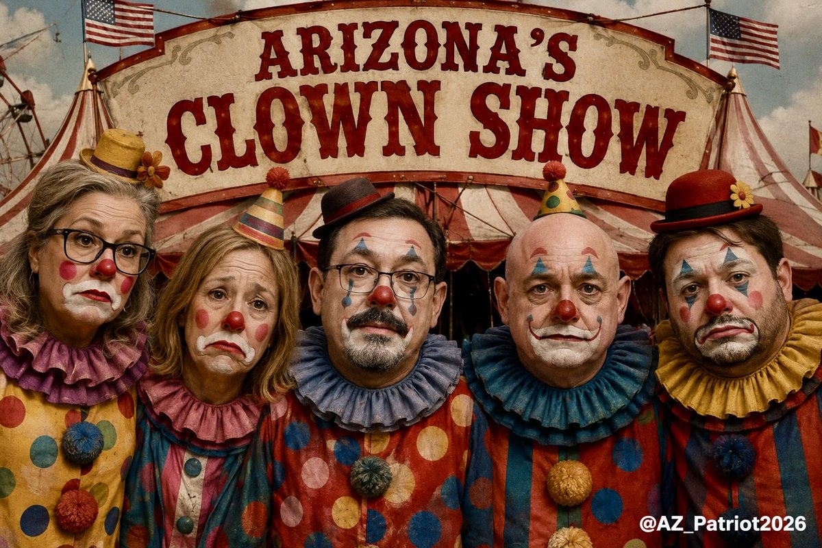 AZ_Patriot2026's tweet photo. I’m confused: in that PETA &amp; Liberals have ended animal circus acts

Then why is our Arizona Democrat Circus filled with so many Baboons &amp; Jackasses? 
🤦🏻‍♂️🤣🤣🤣

Elect @andybiggs4az &amp; @votewarren &amp;  @realAlexKolodin https://t.co/oxkXsW7GsT