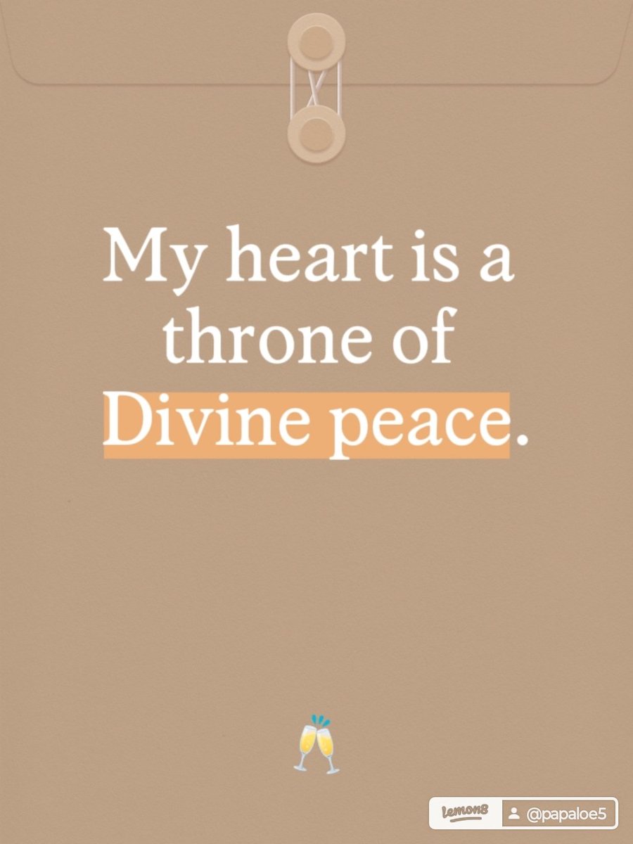 PapaloeP79541's tweet photo. My heart is a throne of Divine peace.
Peace is your home base — your identity rests in calm authority.
#DivinePeace #HeartAlignment #CalmAuthority https://t.co/mDCOMI2hCD