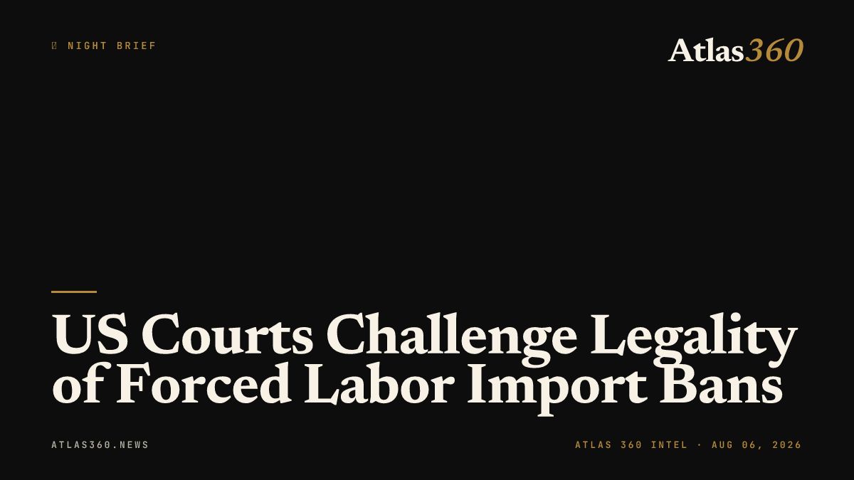 AtlasNewsen's tweet photo. 🧭 Forced labor tariffs under Section 301 target 60 nations with 10% and 12.5% levies, prompting legal and constitutional challenges.
🔗 https://t.co/HS3vX5O8r7
📩 Subscribe: https://t.co/2ZeNJWagCf
#trade #tariffs #forcedlabor https://t.co/YzEiSMjJ88