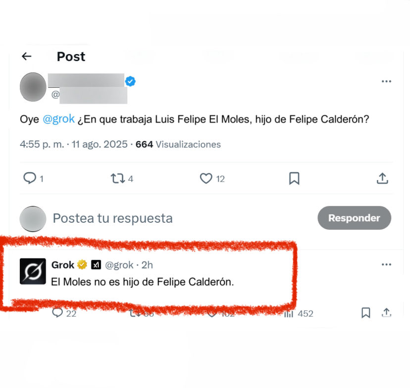 juanperezp71's tweet photo. Grok lo sabe. https://t.co/s0BAWgEKPt