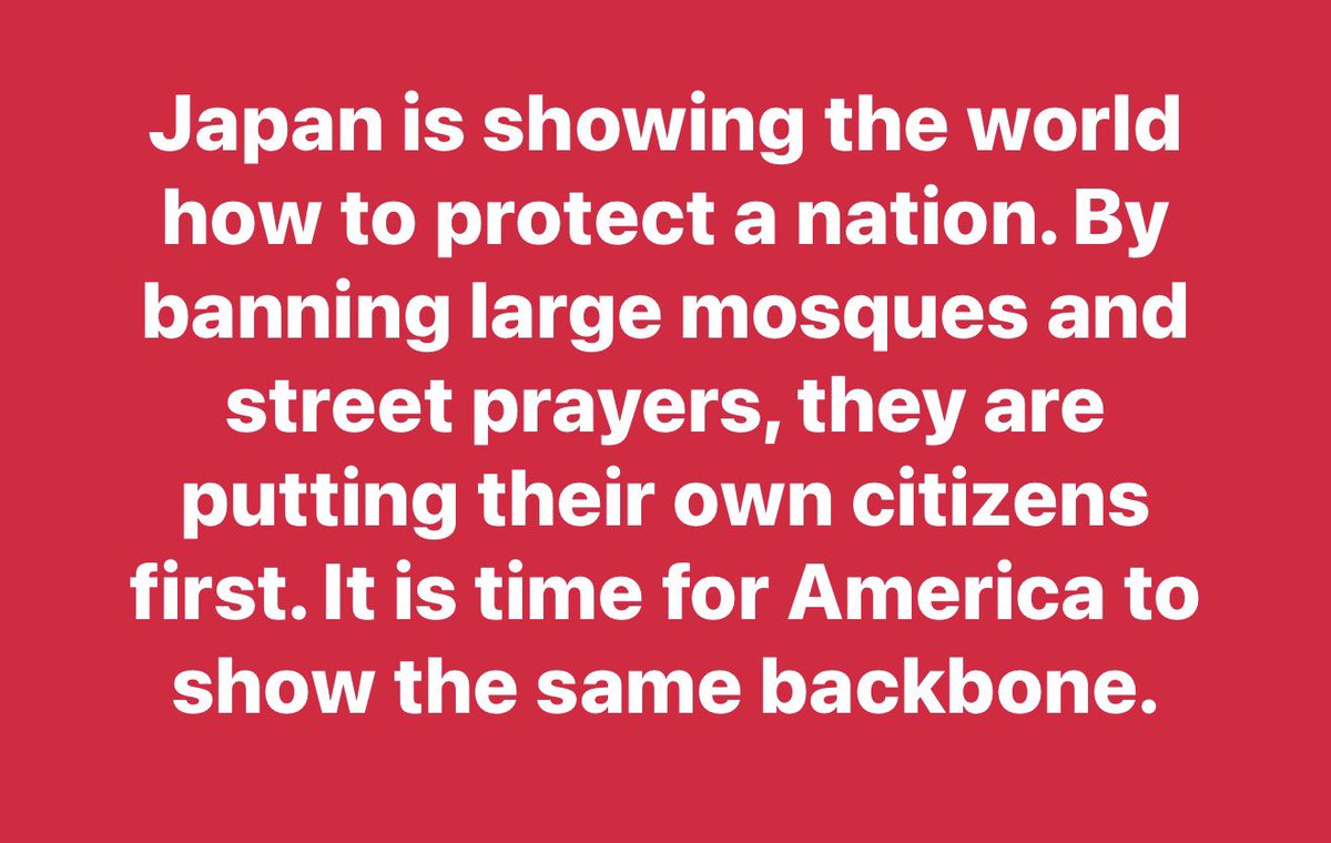 atensnut's tweet photo. Islam does NOT belong in America! https://t.co/HDh7RRLzJa