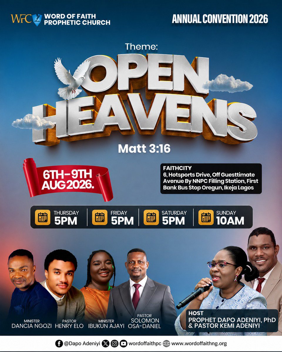 prophetDapo's tweet photo. DAY 1- See you at 5:00pm https://t.co/W6c897is7j