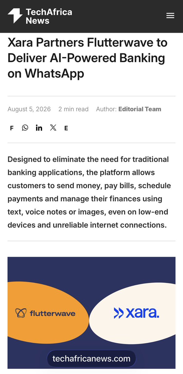 usexara_ai's tweet photo. XARA is in the news again… 💙

Sometimes we pause and ask ourselves,
“How did we get here?”

Then we remember…

One conversation at a time.
One user at a time.
One business at a time.

Thank you to every user and business that continues to believe in what we’re building.

It only gets better from here. 💙
