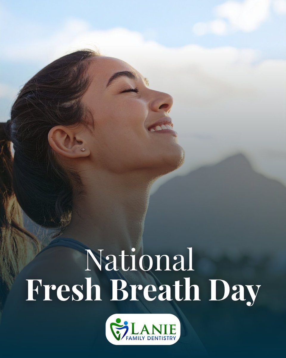 LanieDentistry's tweet photo. Fresh breath is often a sign of a healthy smile. Consistent oral hygiene habits and regular dental visits can help address concerns that contribute to bad breath. Our team is here to support your oral health with care designed around your needs. Call us today at (317) 868-1308. https://t.co/CiT3q5TOO9