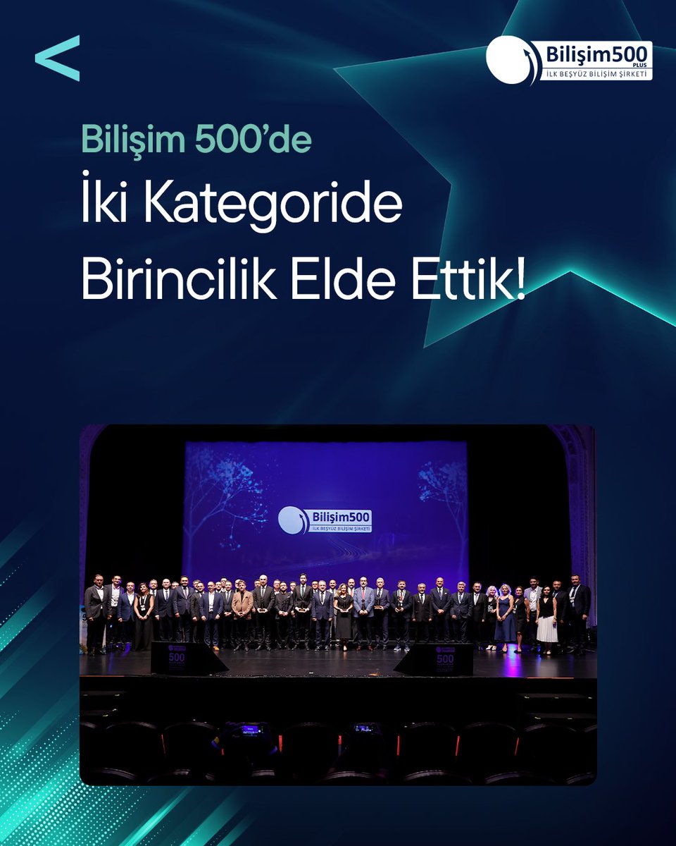 Softtechas's tweet photo. Türkiye’nin en büyük 500 bilişim şirketini genel sıralama ve faaliyet gösterdikleri kategorilere göre değerlendiren Bilişim 500 Araştırması’nın 2026 sonuçlarında, “Yılın Türkiye Merkezli Üretici Yazılım” ve “Yılın Sektörel Yazılım Finans ve Bankacılık” kategorilerinde birincilik elde etmenin mutluluğunu yaşıyoruz. 🥇

Softtech Ticari Krediler Direktörümüz Dilek Çalışkan ise “25 Yıl Emek – Bilişim Sektörüne Değer Katan Kadın Liderler” ödülünü alan isimler arasında yer aldı. ✨

Bu başarıda emeği geçen tüm çalışma arkadaşlarımıza, vizyonumuza ortak olan paydaşlarımıza ve bize güvenen müşterilerimize teşekkür ederiz.

#Bilişim500