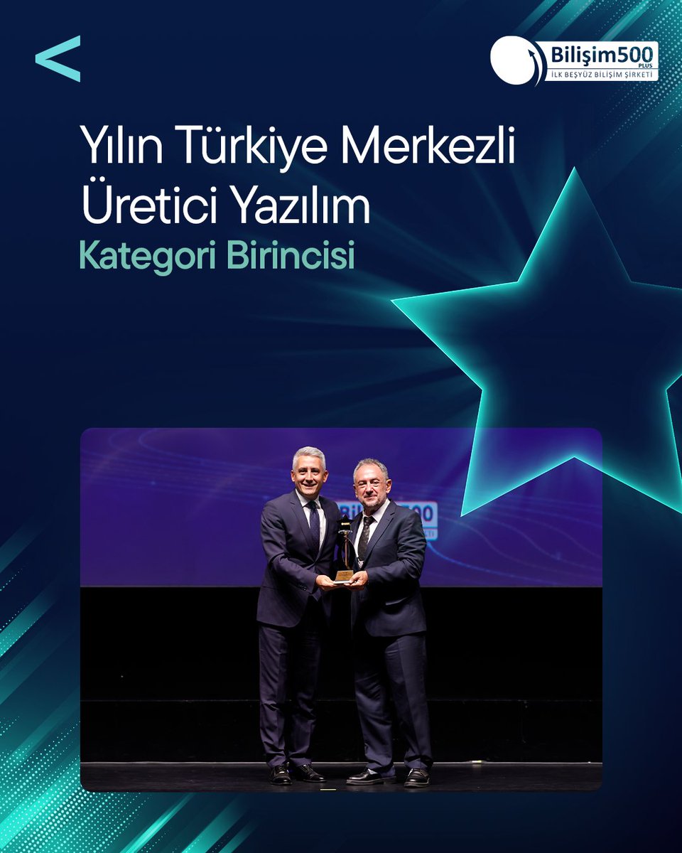 Softtechas's tweet photo. Türkiye’nin en büyük 500 bilişim şirketini genel sıralama ve faaliyet gösterdikleri kategorilere göre değerlendiren Bilişim 500 Araştırması’nın 2026 sonuçlarında, “Yılın Türkiye Merkezli Üretici Yazılım” ve “Yılın Sektörel Yazılım Finans ve Bankacılık” kategorilerinde birincilik elde etmenin mutluluğunu yaşıyoruz. 🥇

Softtech Ticari Krediler Direktörümüz Dilek Çalışkan ise “25 Yıl Emek – Bilişim Sektörüne Değer Katan Kadın Liderler” ödülünü alan isimler arasında yer aldı. ✨

Bu başarıda emeği geçen tüm çalışma arkadaşlarımıza, vizyonumuza ortak olan paydaşlarımıza ve bize güvenen müşterilerimize teşekkür ederiz.

#Bilişim500