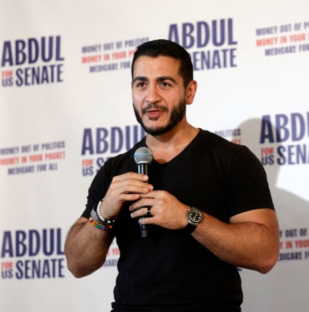 AzPetrich's tweet photo. Abdul just beat $70 MILLION DOLLARS against him. He just beat the most AIPAC spend in the  HISTORY OF CONGRESS. And I gotta say, overcoming $70M in a primary, is the best electability  argument you could ask for. 

PEOPLE ARE MORE POWERFUL THAN MONEY. 

CONGRATULATIONS! https://t.co/FW6SIeqRk4