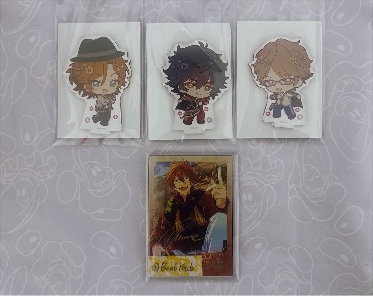BeebYoub's tweet photo. 【交換】あんスタ アニカフェ ステッカー アクスタ

譲
鉄虎 千秋 ニキ 斑 陣 章臣 藍良 巽 マヨイ
(過去弾)燐音 HiMERU 望見

求
ア) ニキ 奏汰
ス) 晃牙 > 零 薫 >アドニス

※手渡し(池袋)>郵送での交換希望
※奏汰は1枚目との交換
※望見は零含む交換

検索からもお気軽にお声掛けください。 https://t.co/UwmRXWRLzy
