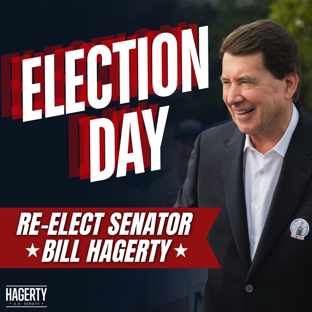 BillHagertyTN's tweet photo. Election Day is here, Tennessee. It has been the honor of my life to serve you in the United States Senate, and I remain committed to fighting for our conservative values and delivering results for our state.

Polls are open. I humbly ask for your vote today.🇺🇸 https://t.co/j5pfk0i6Im