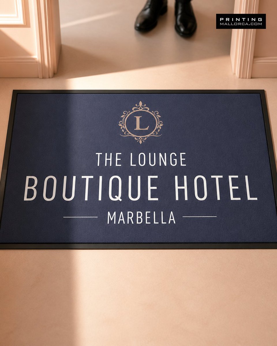 PRINTINGMALLOR1's tweet photo. Custom logo mats—non-slip, perfect for homes, yachts, boats, businesses and hotels. X-Large 90×60cm, custom sizes available. Personalise with your logo and enjoy fast, free delivery. Enquire today. #LogoMat #NonSlipMat Tap the link in bio. https://t.co/kZHADMHR1v