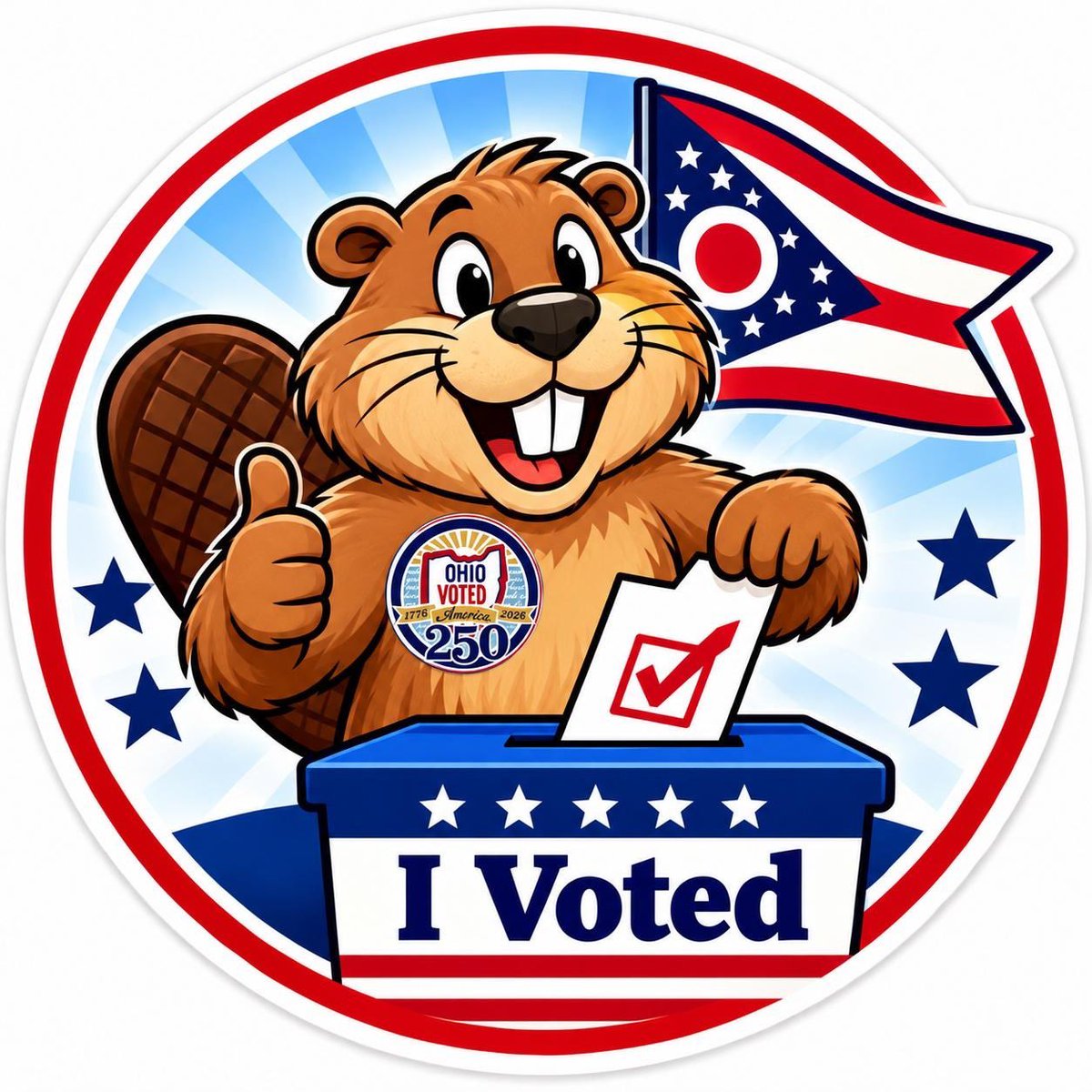 FrankLaRose's tweet photo. New voting sticker? https://t.co/Y7vMZKZnhA