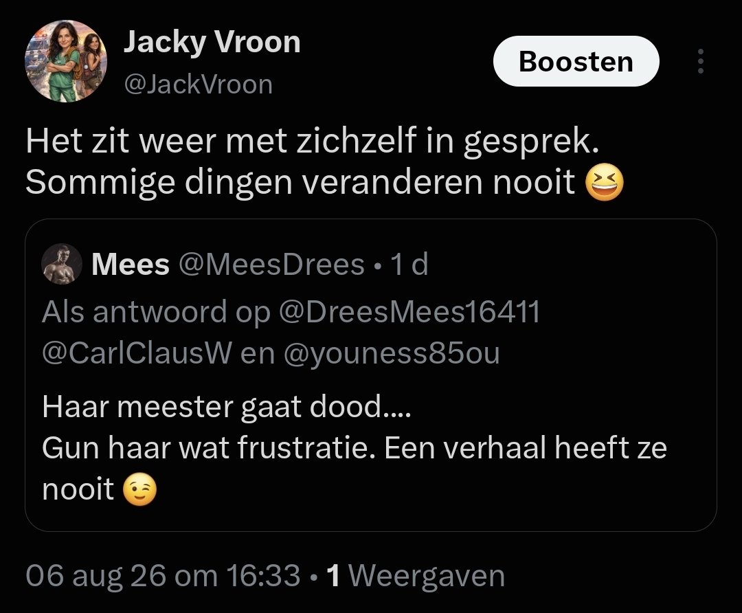 RobStemerdink5's tweet photo. @JackVroon @MeesDrees @DreesMees16411 @CarlClausW @youness85ou Die heeft als ware angsthaas z'n bericht verwijderd, maar ja... #jammerjoh #kutclown https://t.co/fguRSE7y1P