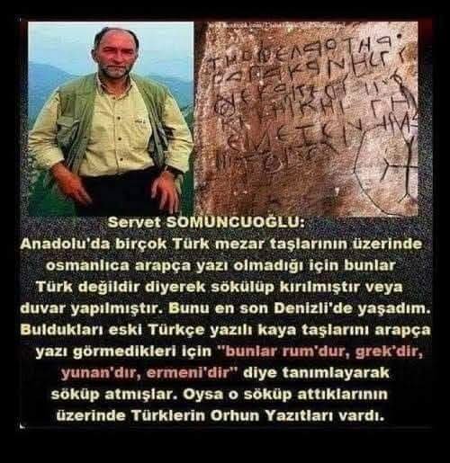 FCmert's tweet photo. "Türkler taşı oyup ona tapmayan tek millettir."

Servet Somuncuoğlu
Türk Kültürü Araştırmacısı
6 Ağustos 2013...rahmetle. https://t.co/4PVvfA6Pcb