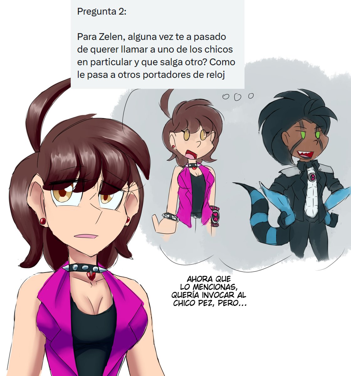 lily_pajaro's tweet photo. El concepto del #Chaquetrix es de @TrixTheAlien
las preguntas son de @KingZarck
Lamento la tardanza, estoy viendo un asunto personal.
#Amortrix #chaquetrix #zelen #ask #funny #comic #heatblast #xlr8 #upgrade #greymatter https://t.co/jfvsMuUWn7