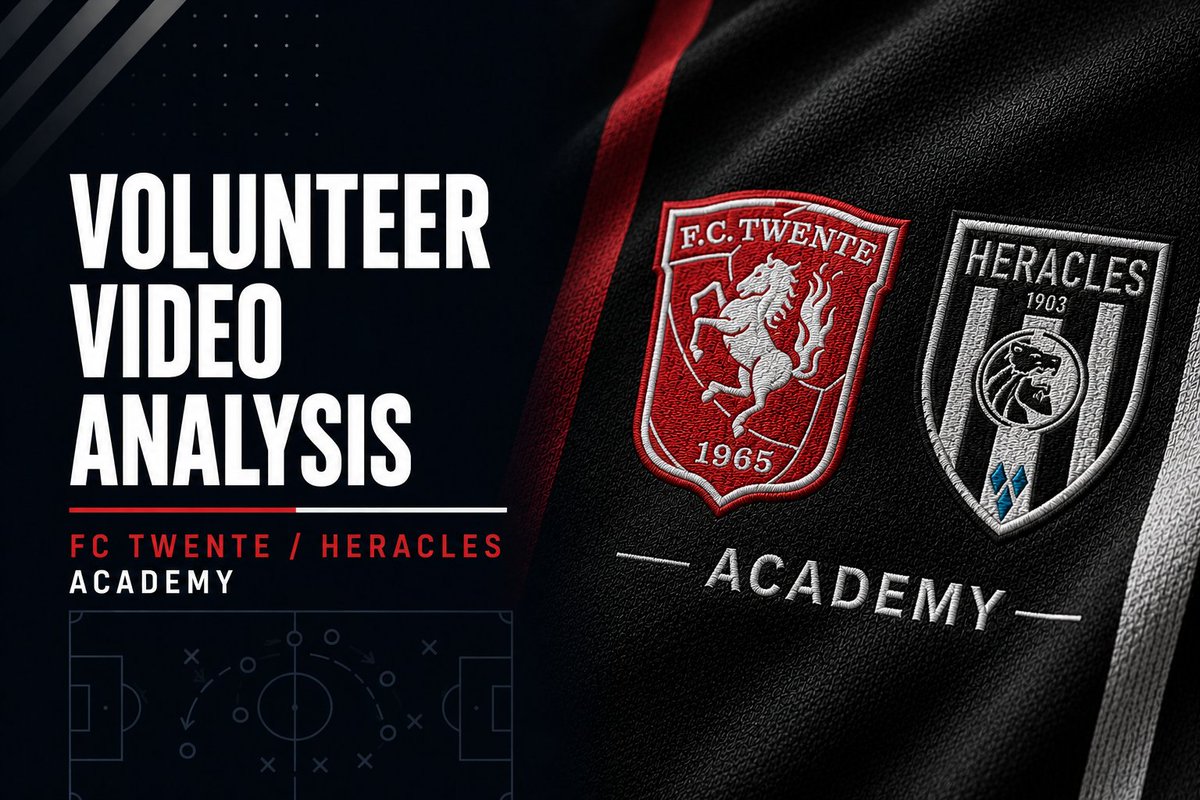 Jobs4football's tweet photo. 🚨 Volunteer Opportunity: Video Analyst – FC Twente/Heracles Academie 🇳🇱
Apply now 👇
https://t.co/87EEomfNi2
#Jobs4Football #VideoAnalysis #PerformanceAnalysis #FootballAnalysis #FootballJobs #FootballCareers #FCtwente #HeraclesAlmelo #AcademyFootball #VolunteerOpportunity https://t.co/kMlzxTfa62
