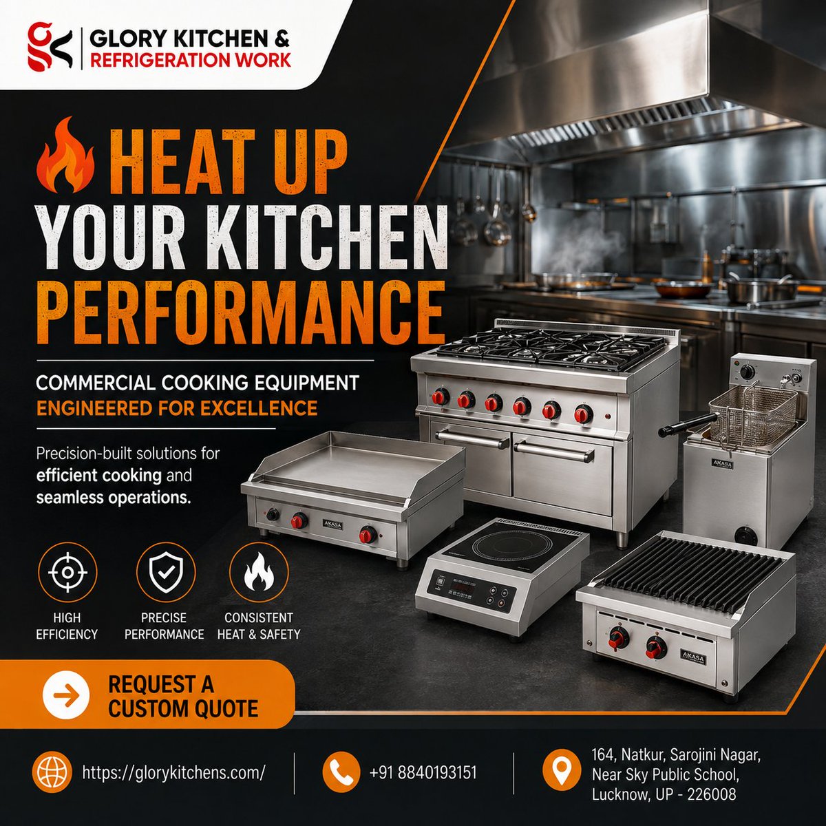 glorykitchen_'s tweet photo. 🔥 Heat Up Your Kitchen Performance!

Commercial cooking equipment built for:

✅ High Efficiency
✅ Precision Performance
✅ Heavy-Duty Reliability
Perfect for restaurants, hotels &amp; cloud kitchens.
🌐 https://t.co/WbU4gZI8zw
📞 +91 8840193151
#CommercialKitchen #CookingEquipment https://t.co/W0sLWADHkv