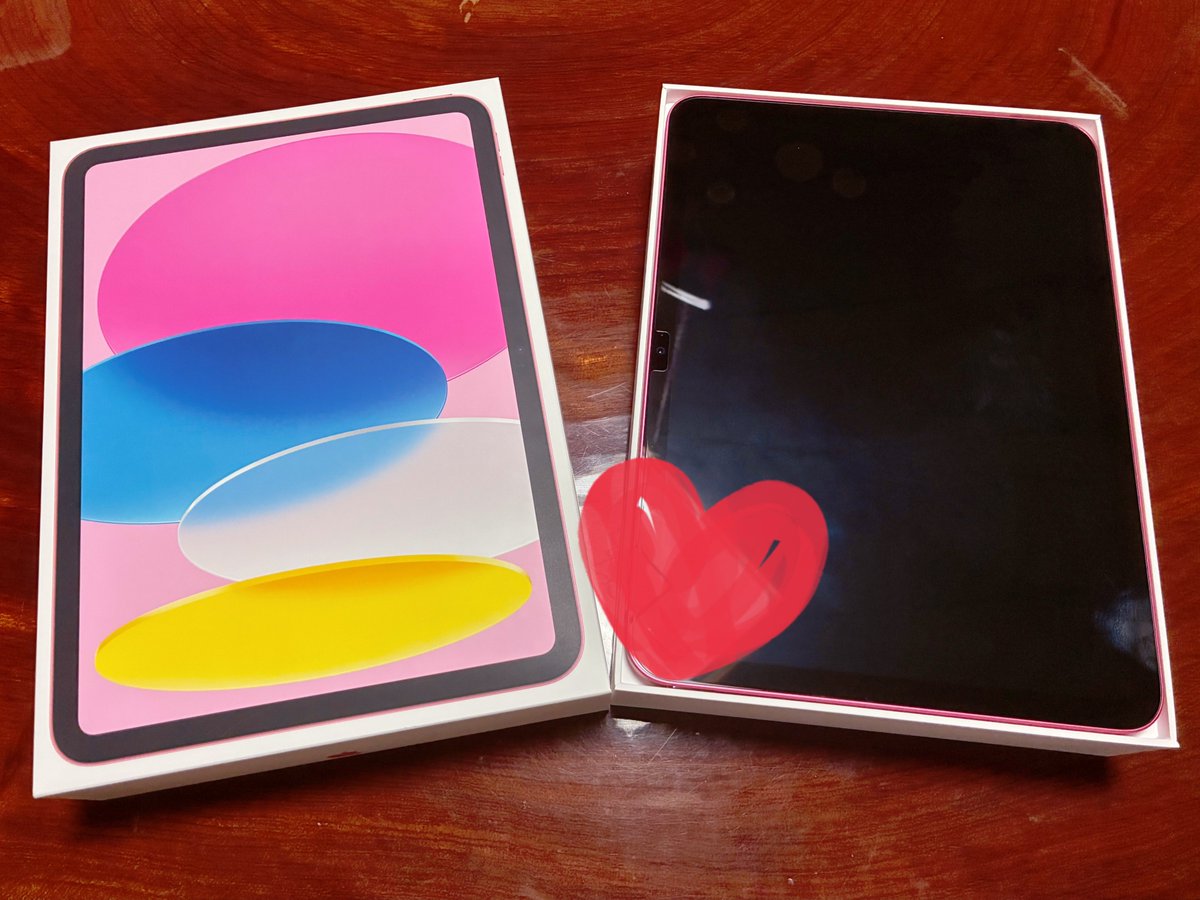 ccmnt_227's tweet photo. 念願の初iPad買いました✨ https://t.co/ap6caHzUb1
