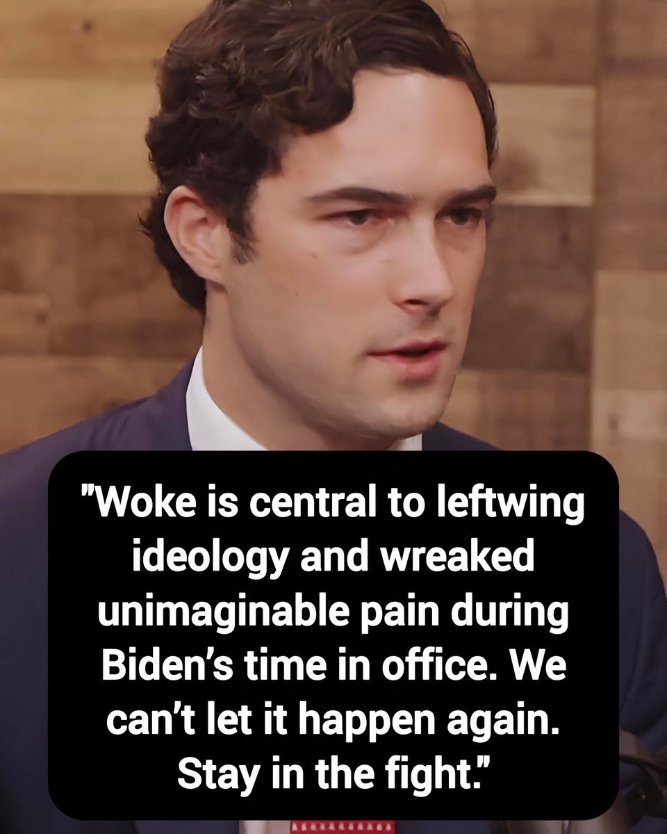 MA_GA_Q's tweet photo. Brandon Gill: "Woke is central to leftwing ideology and wreaked unimaginable pain during Biden’s time in office. We can’t let it happen again. Stay in the fight."

Thoughts? https://t.co/7PBpKADGS8