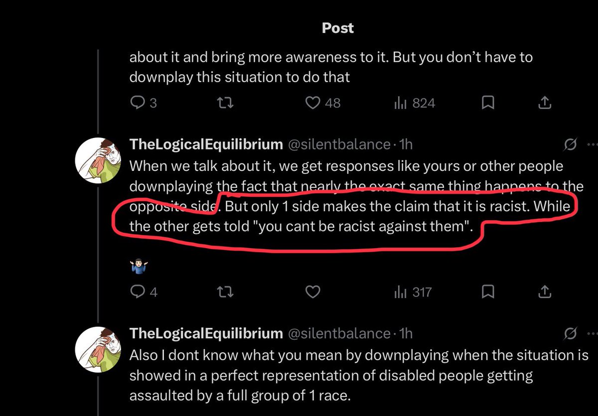 th3kween's tweet photo. @silentbalance @SeeRacists You were literally complaining about black people accusing white people of being racially moticpvated when attacked by them at the end of your comment? You’re not gonna sit up at change your talking points so you can make a point with me. Whatever you think idc whatever https://t.co/iTaPgU3j8j