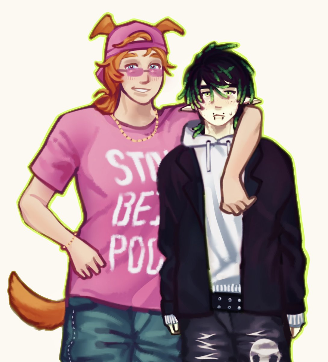 BFT0K6's tweet photo. me n my gf #youngmulti #katieb #needyoursauce #qsmp2fanart https://t.co/QJZYoKCuxt