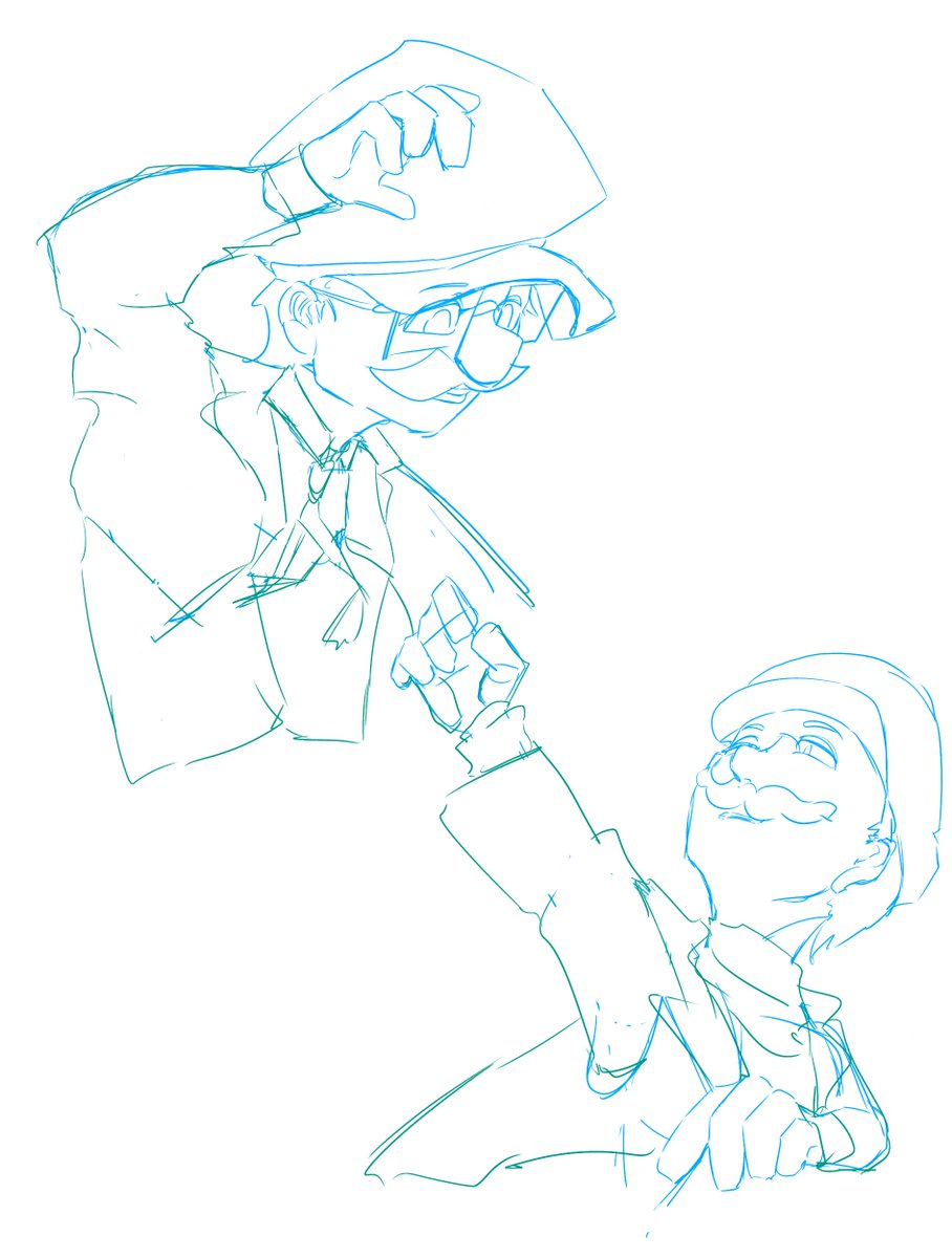 paperSeven774's tweet photo. ホントはこんな感じに対立してるイラスト描きたかったんだけどﾊﾘｰさんが描けなくて諦めた🫠 https://t.co/JJW3EHdlx2