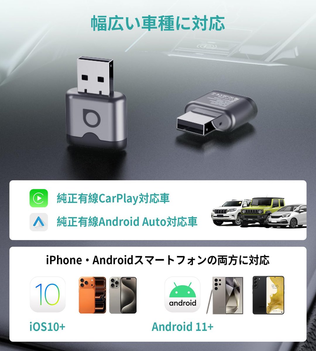 responsejp's tweet photo. 有線CarPlay・Android Autoをワイヤレス化、オットキャスト『ミニ・オーラ』発売
https://t.co/EaBrhnbJlv

#カーオーディオ #アフターマーケット https://t.co/zknRpjEeZg