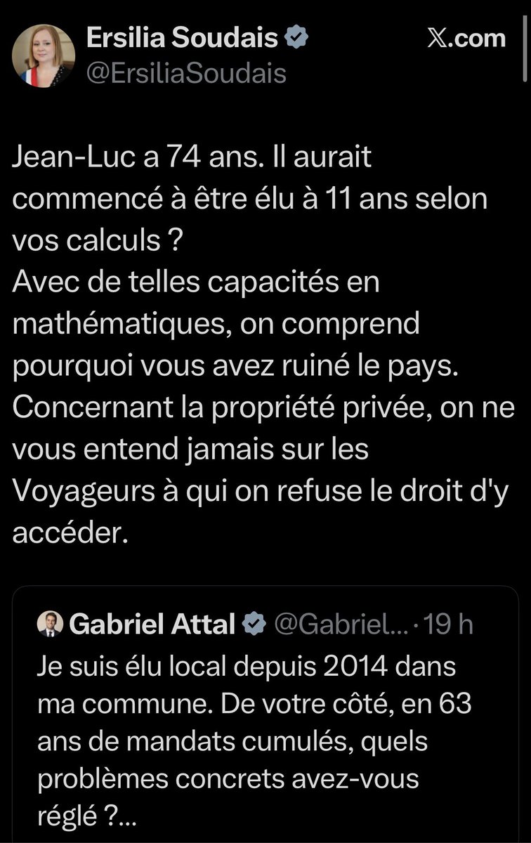 EddySardou's tweet photo. Chez LFI, ils ne comprennent pas le sens de “63 ans de mandats CUMULÉS” mais ils veulent gérer le budget de la France. https://t.co/eDoEGP05OV