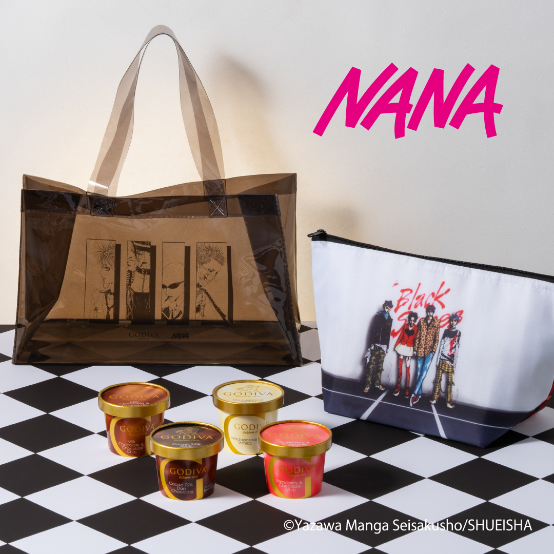 Godiva_JPN's tweet photo. ❤️🖤❤️

『#NANA』 の世界観を詰め込んだ
今だけの特別な
カップアイスクリームセットが登場✨

🖤❤️🖤❤️

《セット内容》
🍨4種類のカップアイスクリーム
👜保冷ポーチ＆トートバッグ

『NANA』ファンにはたまらない特別なセット🎁
ギフトにもおすすめ☺

詳細▼
https://t.co/tSmGJxOQjt

#ゴディバ #GODIVA