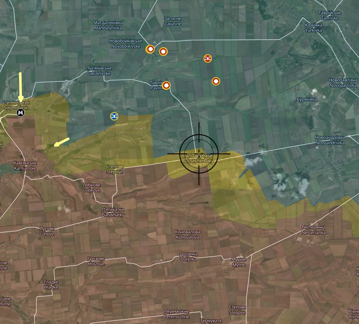 moklasen's tweet photo. ru 392nd mrr, 19 mrd shelling UA in Mali Shcherbaky
47.55111, 35.55511 (0:20)
@UAControlMap @GeoConfirmed https://t.co/w0hqvyzyzl