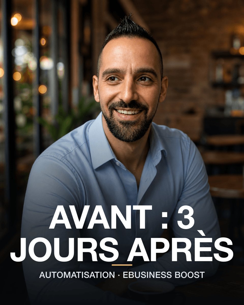 StevePiermaria's tweet photo. 3 jours pour envoyer un devis. Après automatisation : quelques clics, relance planifiée, je passe à autre chose.

Ce qui tue la croissance en PME, ce n'est pas le manque d'idées. C'est les tâches refaites à la main chaque semaine.

#automatisation #PME https://t.co/LNbaRPnVw6
