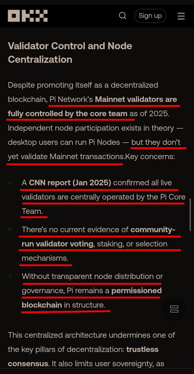 shahryar_90k's tweet photo. You don't have any validators in your network. It's shameful to talk about decentralization.
@Chengdiao @nkokkalis
@PiCoreTeam
#pi #PiNetwork #picoin #Piarmy #picommunity #Pinode #pioneers #CryptoNews #CryptoTrading #CryptoPump #Scam #cryptocrash #DOGE #CBDC $Pi https://t.co/khFOf2yMqL