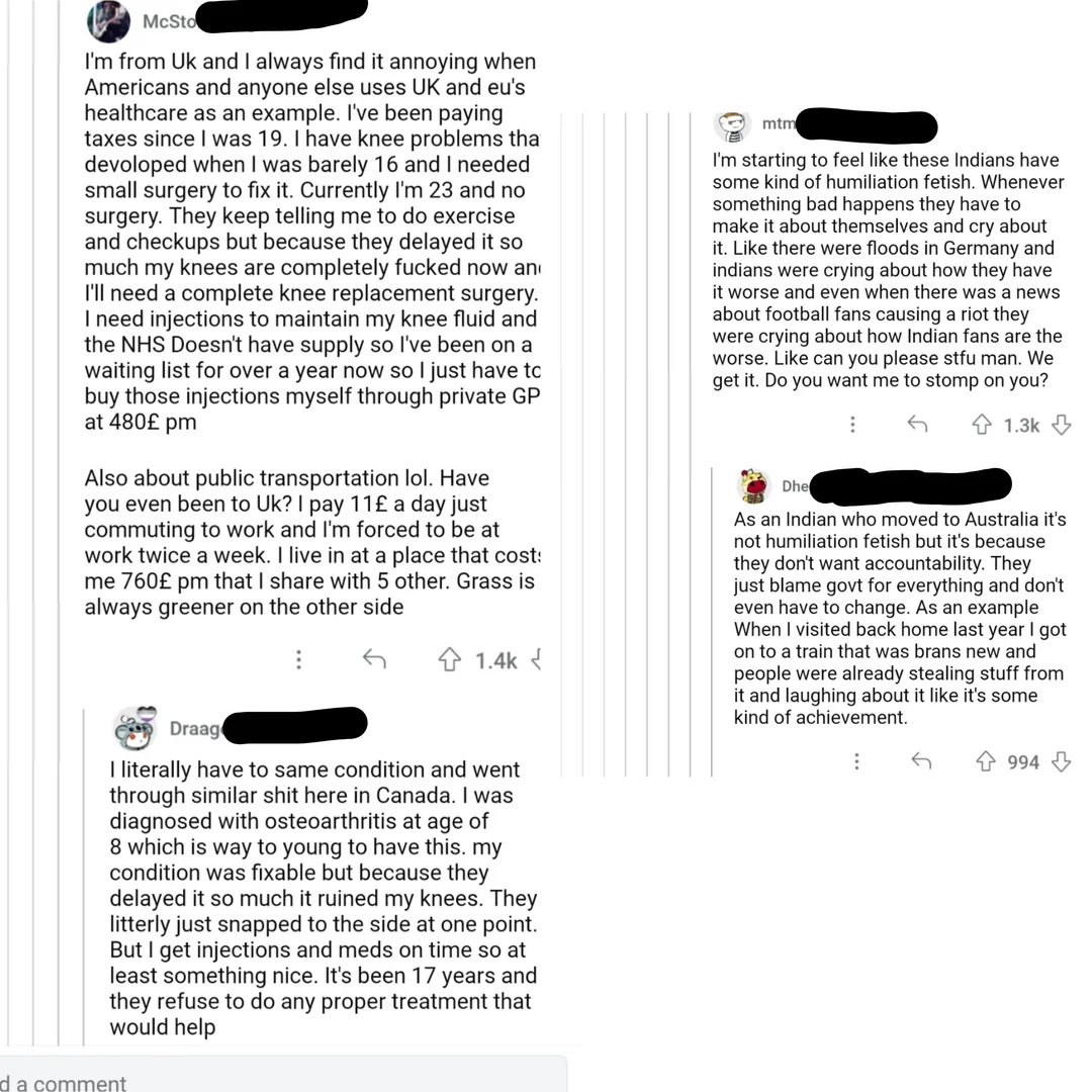 WhitePillzONLY's tweet photo. Low IQ indian redditors getting cooked by gora pakodas will never fail to crack me up

"Just jump in the ganges mate" https://t.co/4xymi4Lx6K