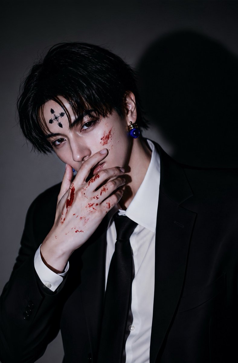 tsukasa_jojo's tweet photo. cos  /  H×H  /  クロロ /  photo f/0.0 / ⚠︎血糊 https://t.co/I4WlgTGivh