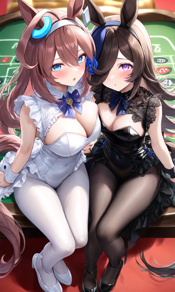 mayoyo0403's tweet photo. いつも僕の拙い作品を引用してくれる友人に捧げま���…💕

ブルボン＋ライス＝てぃてぃの極み…💕

#AIart️️️️️️️️️️️️️️️️️️️️️️️️️️️️️️️️️️️️️️️️️️️️️️️️️️️  #ウマ娘
#ミホノブルボン  #ライスシャワー https://t.co/67P8lCpDlt