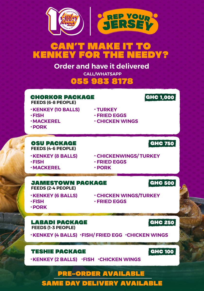 tatascaritas's tweet photo. I want to per-order my kenkey Tatas. 

Tatas, i wont be able to make it but i still want in.

Packages for you. 
We will deliver🤲🏿🤲🏿🤲🏿🤲🏿

Kenkey for the needy
8th August,2026
Efua Sutherland Children’s Park
10am https://t.co/YriBiixMFq