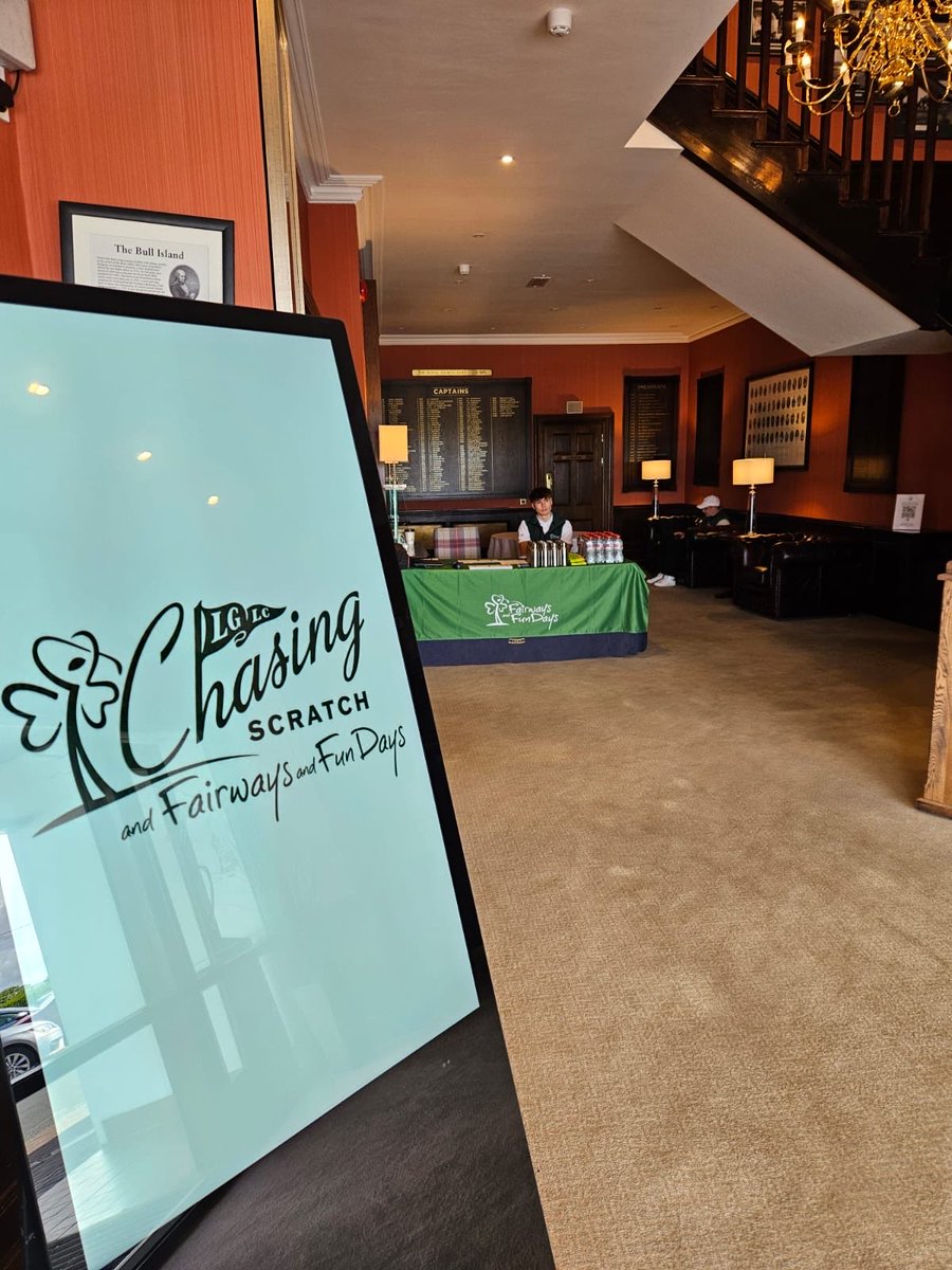 FairwaysFundays's tweet photo. The @chasingscratch0 group are in for a very special day at the historic @Royaldublin1 today on Day 4 of their tour. Paddy &amp; Gary from the F&amp;F team and the brilliant team from The Royal Dublin Golf Club are going to make this a day to remember for all involved 🇮🇪☘️⛳️ https://t.co/aVviVLvPF0