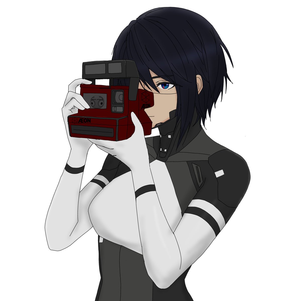 CamusArtus55's tweet photo. Picture time, I wonder what she’s looking at  
#signalis #signalisfanart https://t.co/Ek9ffmihSa