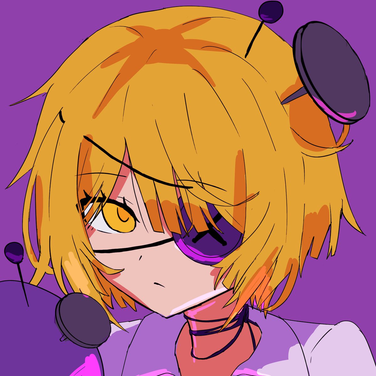 Kin_079's tweet photo. 未完成のアイコン案
色味を寄せてみたけど、どうかな？
私として認識できるか聞きたい
赤みが強すぎるかも… https://t.co/LrSt39DIJH