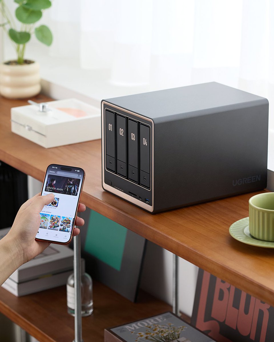 UGREENOfficial's tweet photo. With up to 144TB you could store thousands of movies or millions of songs, photos, or documents. And you can access and manage all that data with the easy to use #UGREEN #NAS app
Start storing now: https://t.co/iAPdTSxeRN
#UGREENNAS #UGREENNASync #NASync #tech #UGREENNASyncDXPGT https://t.co/bHtEWe524z