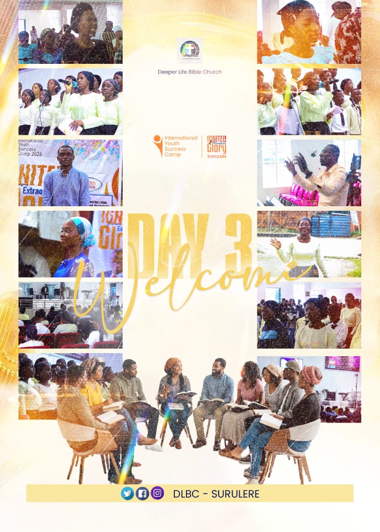 DlbcSurulere's tweet photo. IYSC
#DDay #SuccessCamp2026 #IgnitedForExtraordinaryGlory #YouthRevival #RevivalFire #JesusSaves https://t.co/8s7lFIvEMV