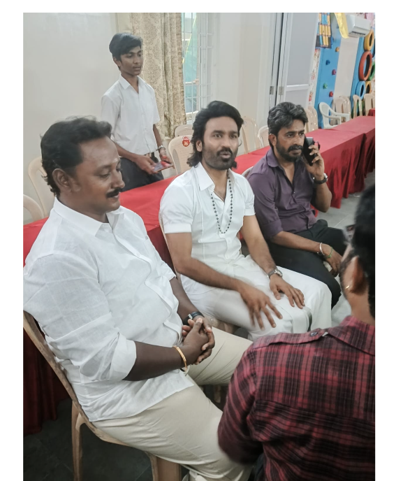 sureshelangov12's tweet photo. Dhanush has constructed and donated a three-storied building to Thaai Sathya Matriculation School in Chennai, where he studied until Class 10. The new building, named 'Dhanush Block', was inaugurated recently with his schoolmate, cinematographer Kumaran, and teachers present.   Dhanush touched the feet of his teachers to seek their blessings.   He also plans to renovate other buildings and construct new ones in vacant spaces at the school.